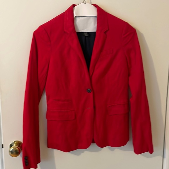 JCrew Red Schoolboy Blazer Jacket 4T - Picture 1 of 7